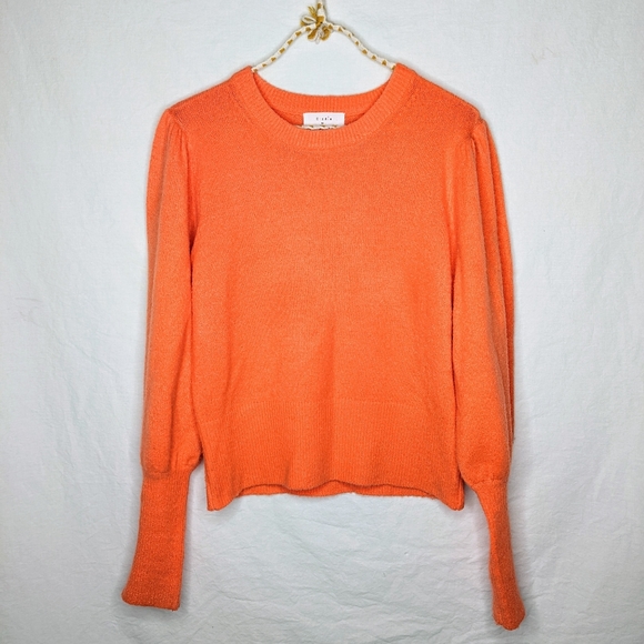 Elodie coral slightly cropped sweater size Large - Picture 6 of 7